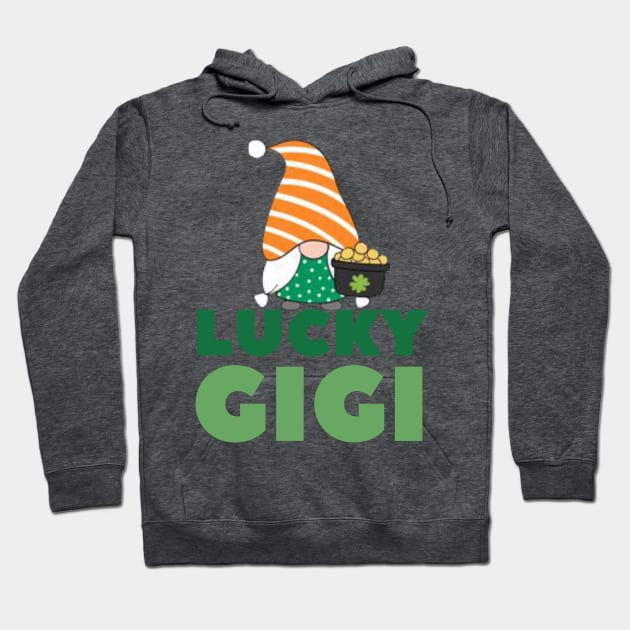 Lucky Gigi Grandmother St Patrick's Day Gnome Irish Gift Hoodie by yassinebd